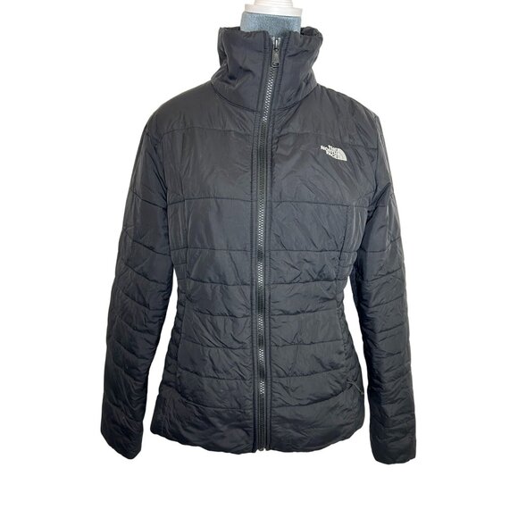 The North Face Womens Black Puffer Jacket Size Small Full-Zip NF0A35BY - Picture 1 of 15
